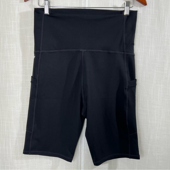 Fabletics NWT PureLuxe Maternity Bicycle Shorts - Black Size M - Picture 6 of 10